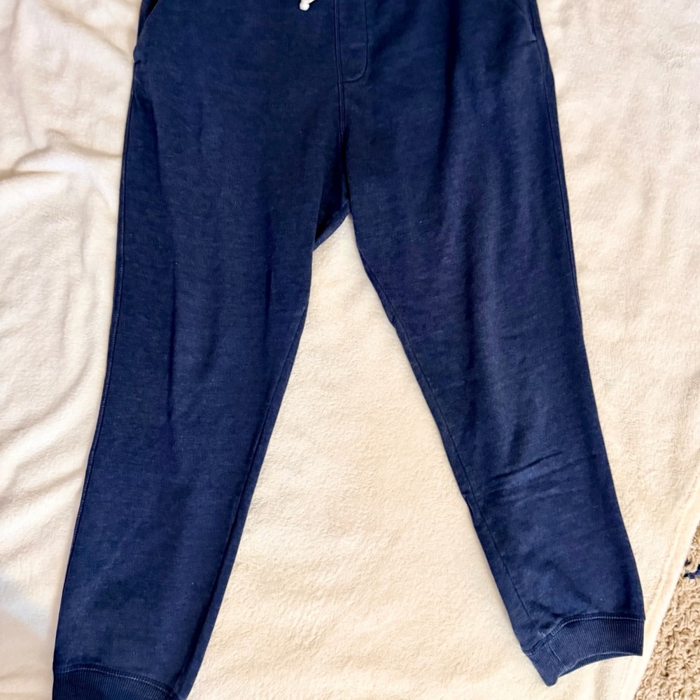 Free Planet Dark Blue Textured Pants